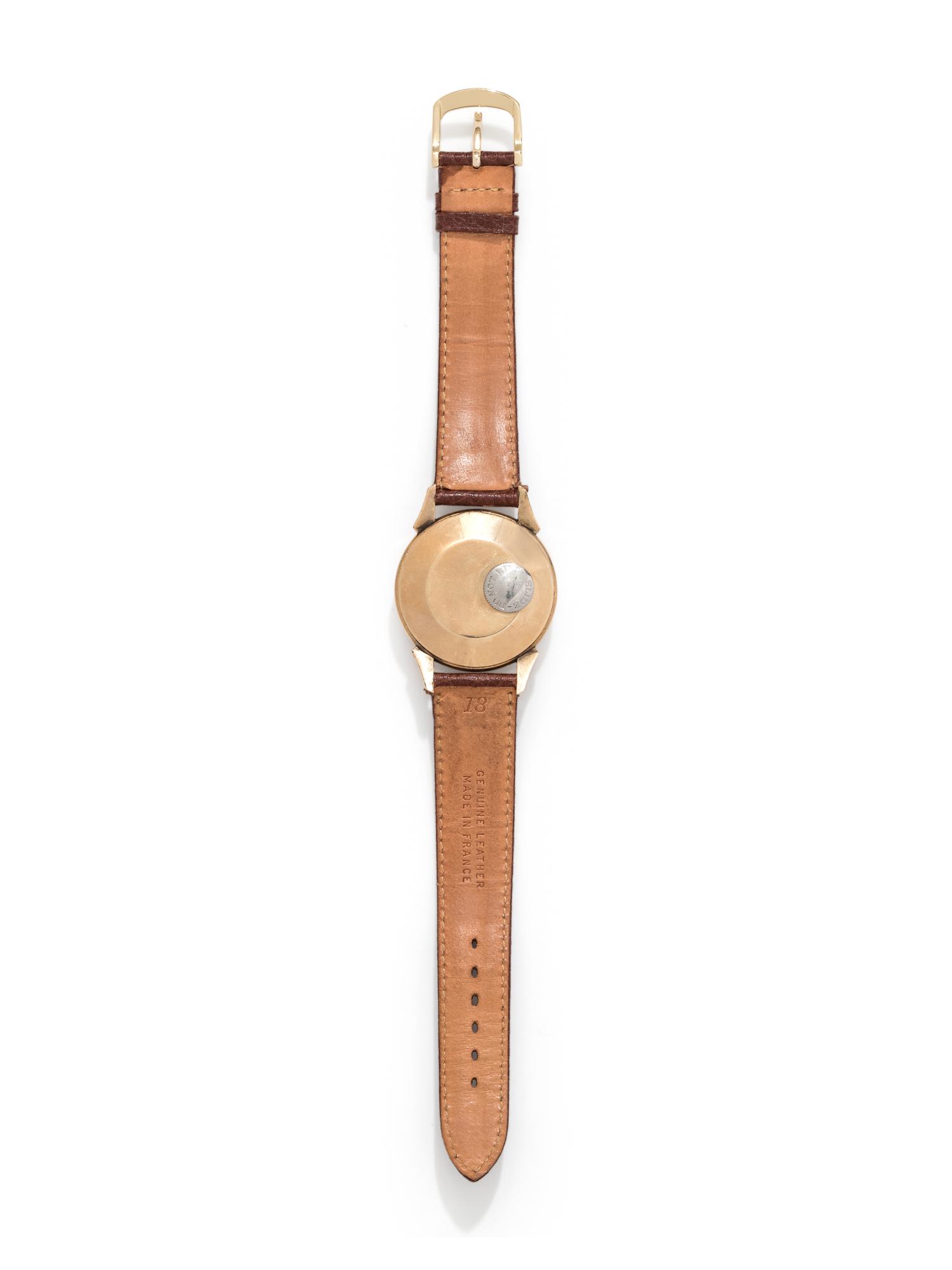 JAEGER-LeCOULTRE, VINTAGE, 10K GOLD-FILLED 'FUTUREMATIC' WRISTWATCH