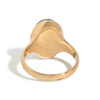 A Neoclassical Gold and Bloodstone Finger Ring with a Female Portrait Head Wearing a Phrygian Cap (Symbol of Liberty)