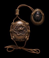 A Japanese Mixed-Metal Two-Case Inro
