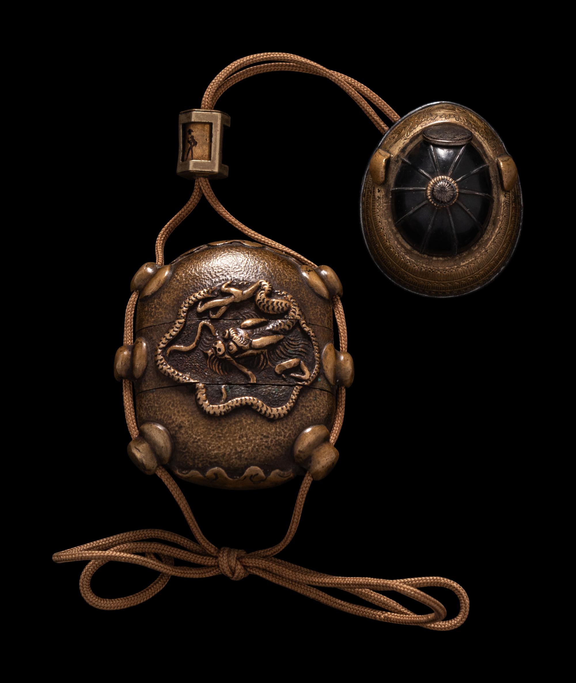A Japanese Mixed-Metal Two-Case Inro