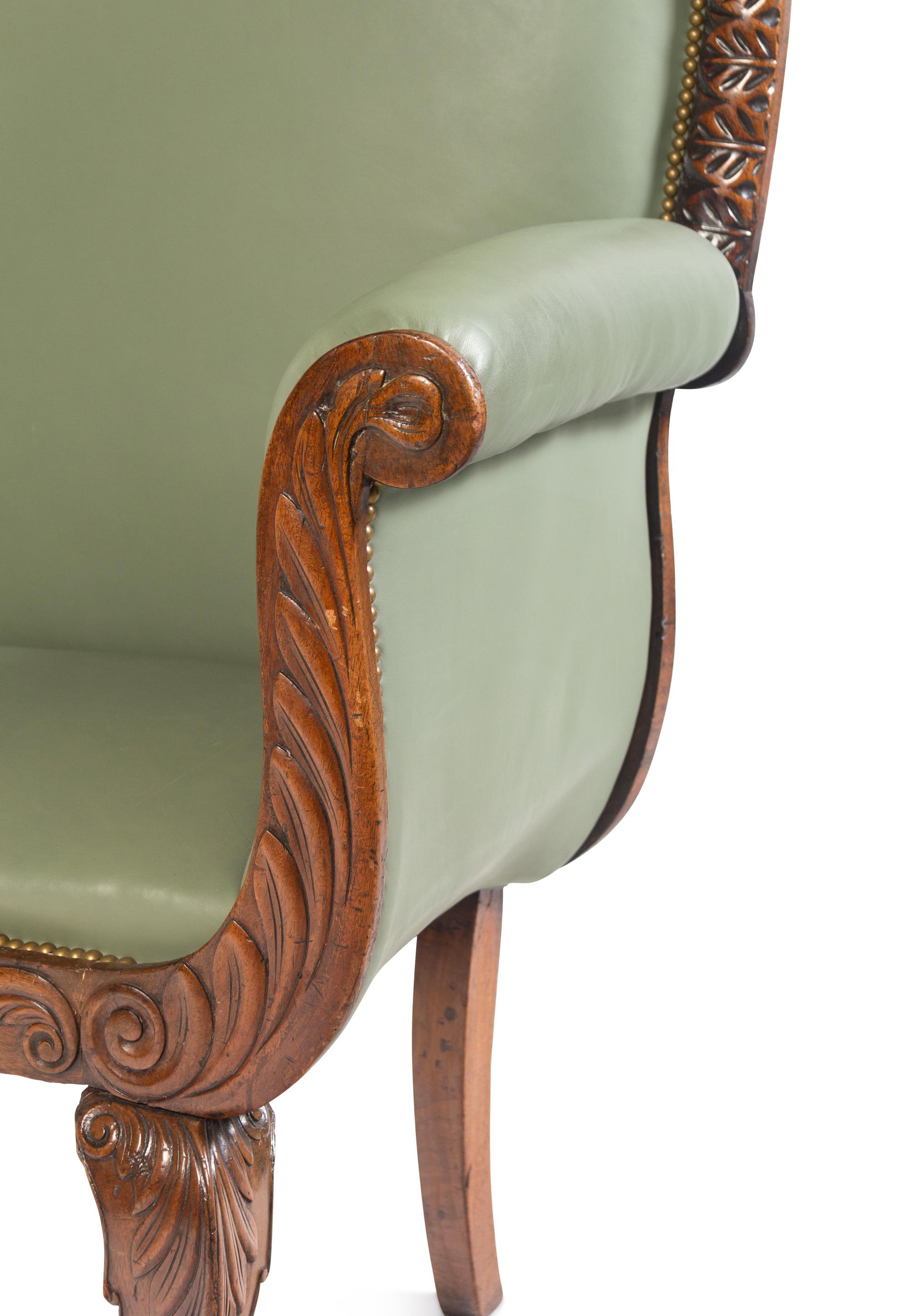 An Italian Carved Walnut Armchair