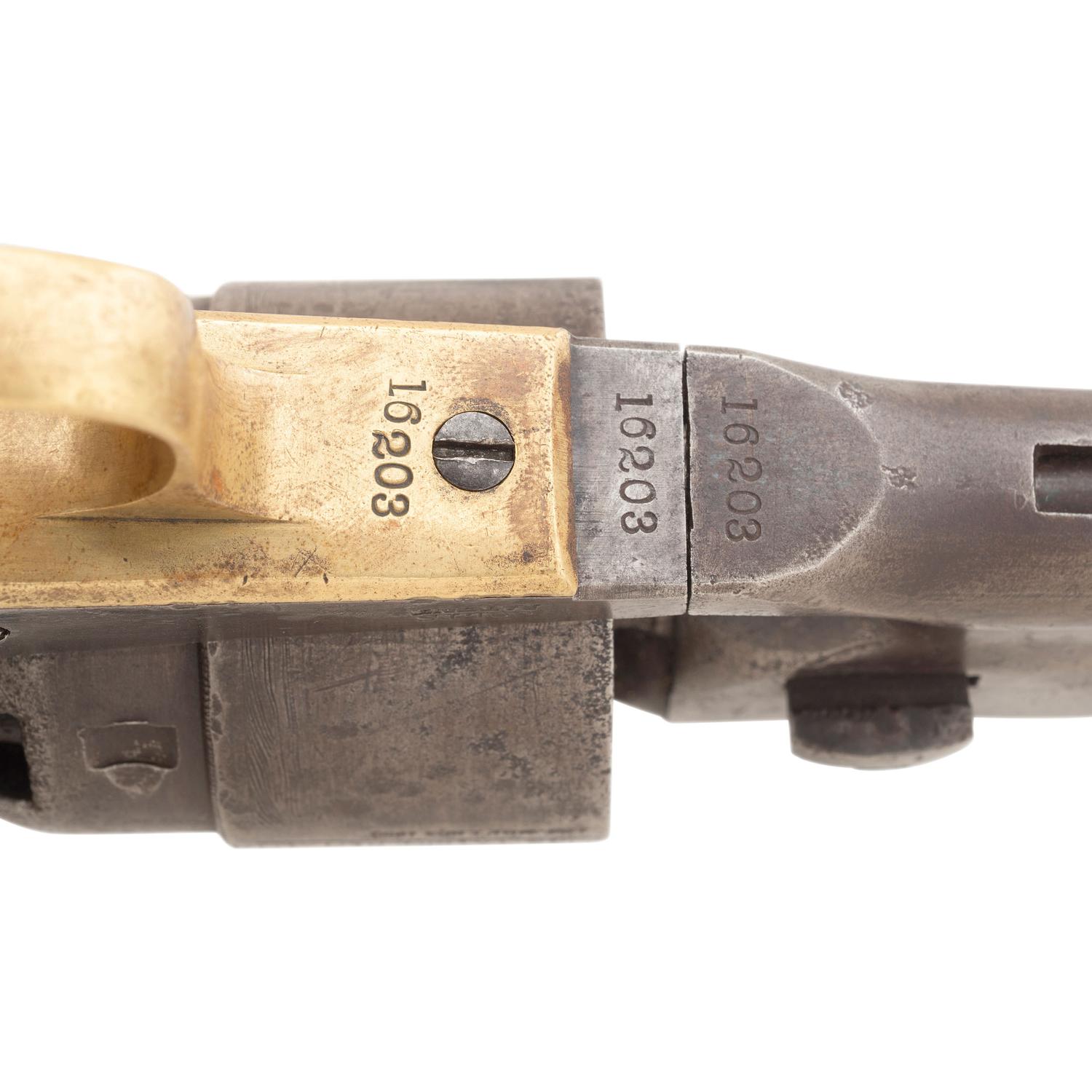 Martially Marked Colt Model 1860 Army Revolver with Factory Letter