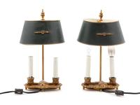A Pair of Tole Lamps