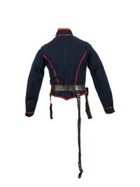 [CIVIL WAR]. Union Artillery shell jacket with saber belt and holster.