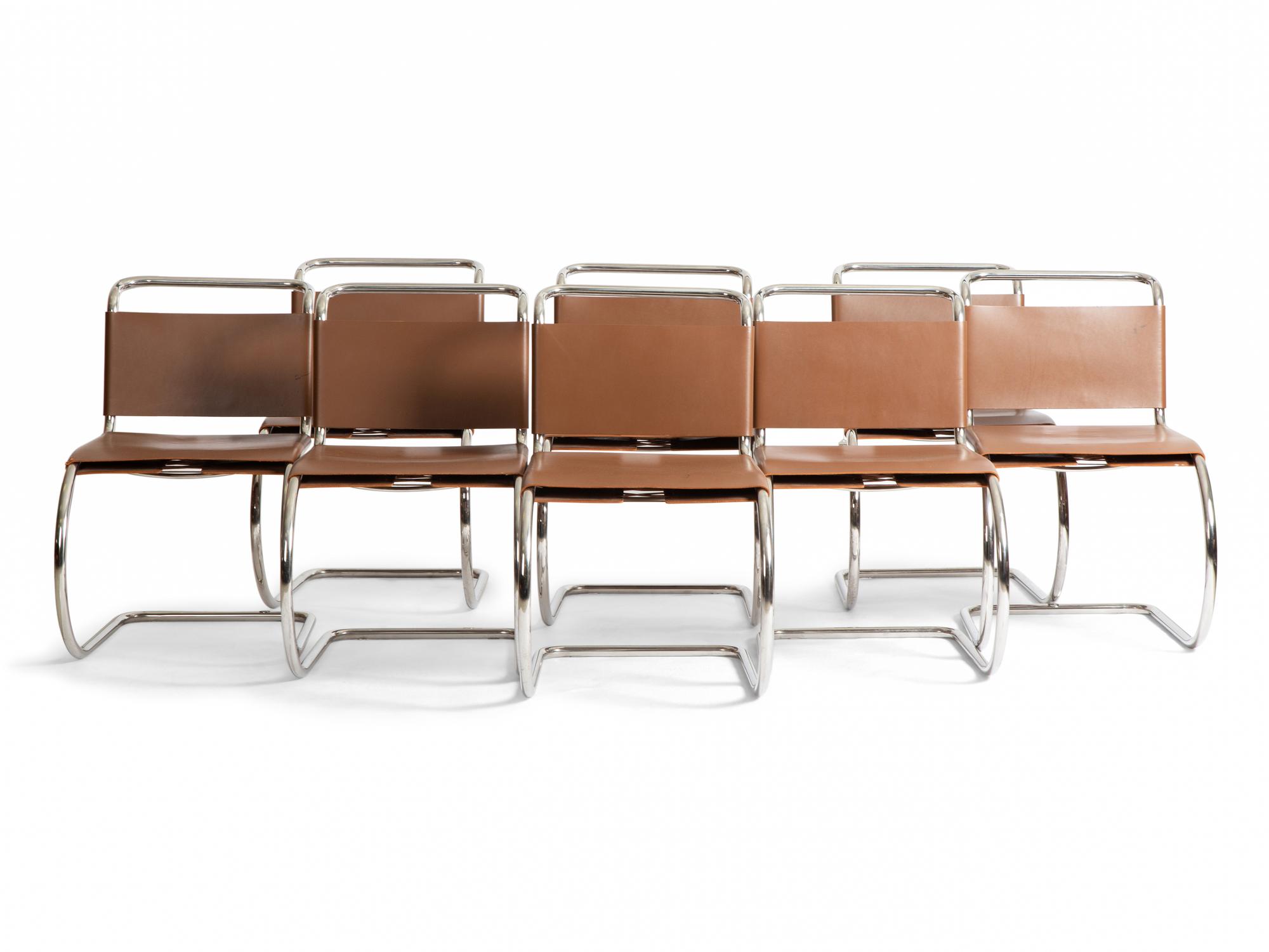 Set of Eight MR10 Chairs Knoll, USA