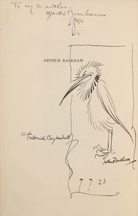 [Rackham, Arthur] Coykendall, Frederick, and Martin Birnbaum. Arthur Rackham A List of Books Illustrated by Him