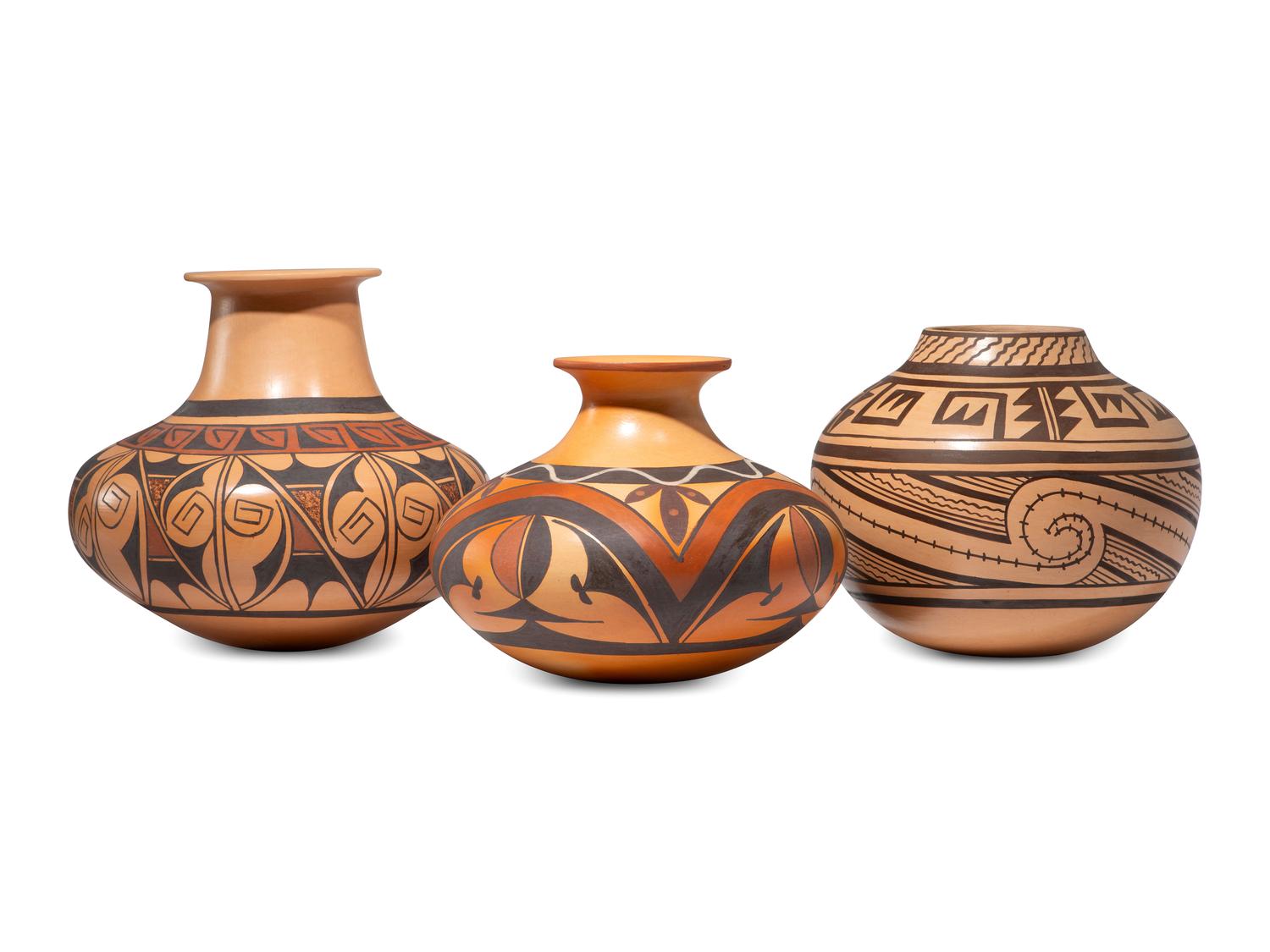 Polychrome Pottery Jars