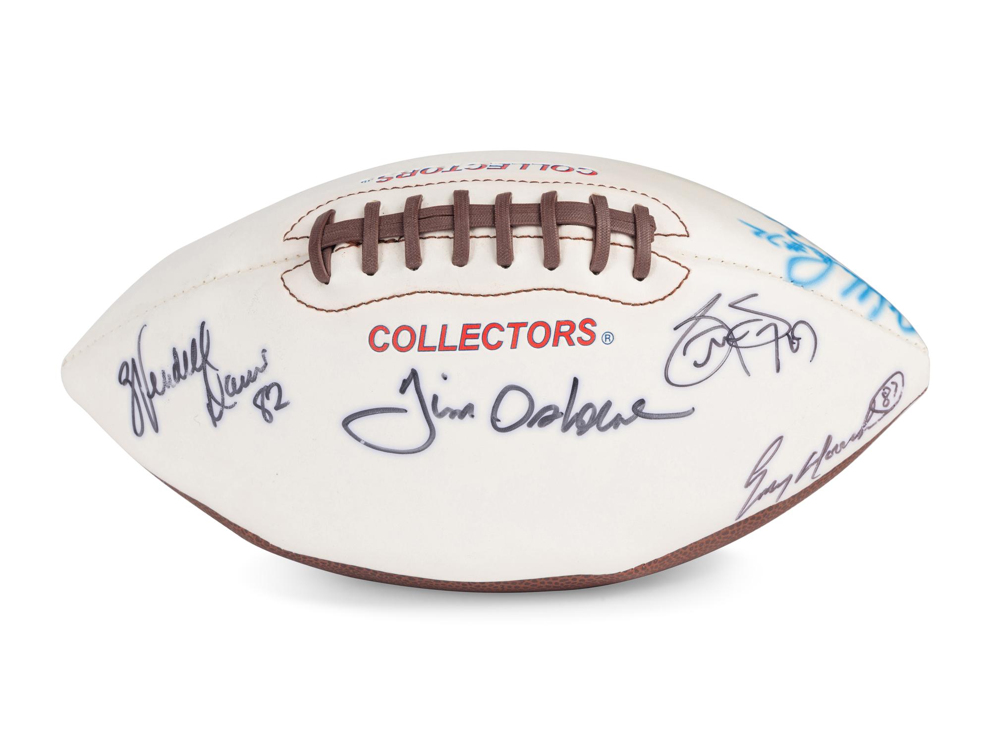 A Large Group of Chicago Bears Signed Autograph Items Including Dan Hampton and William Perry
