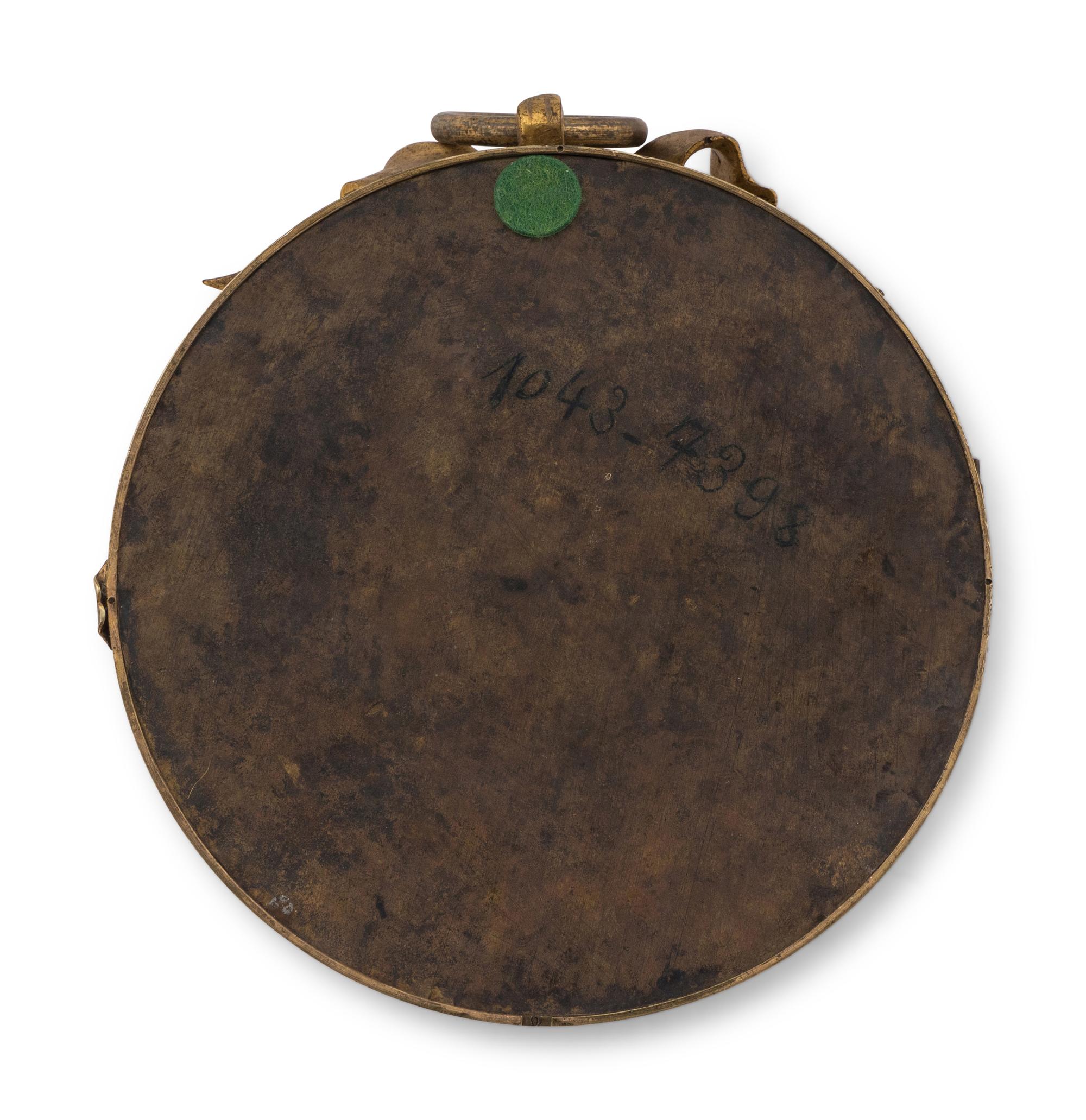 A Louis XVI Gilt Bronze Wall Clock