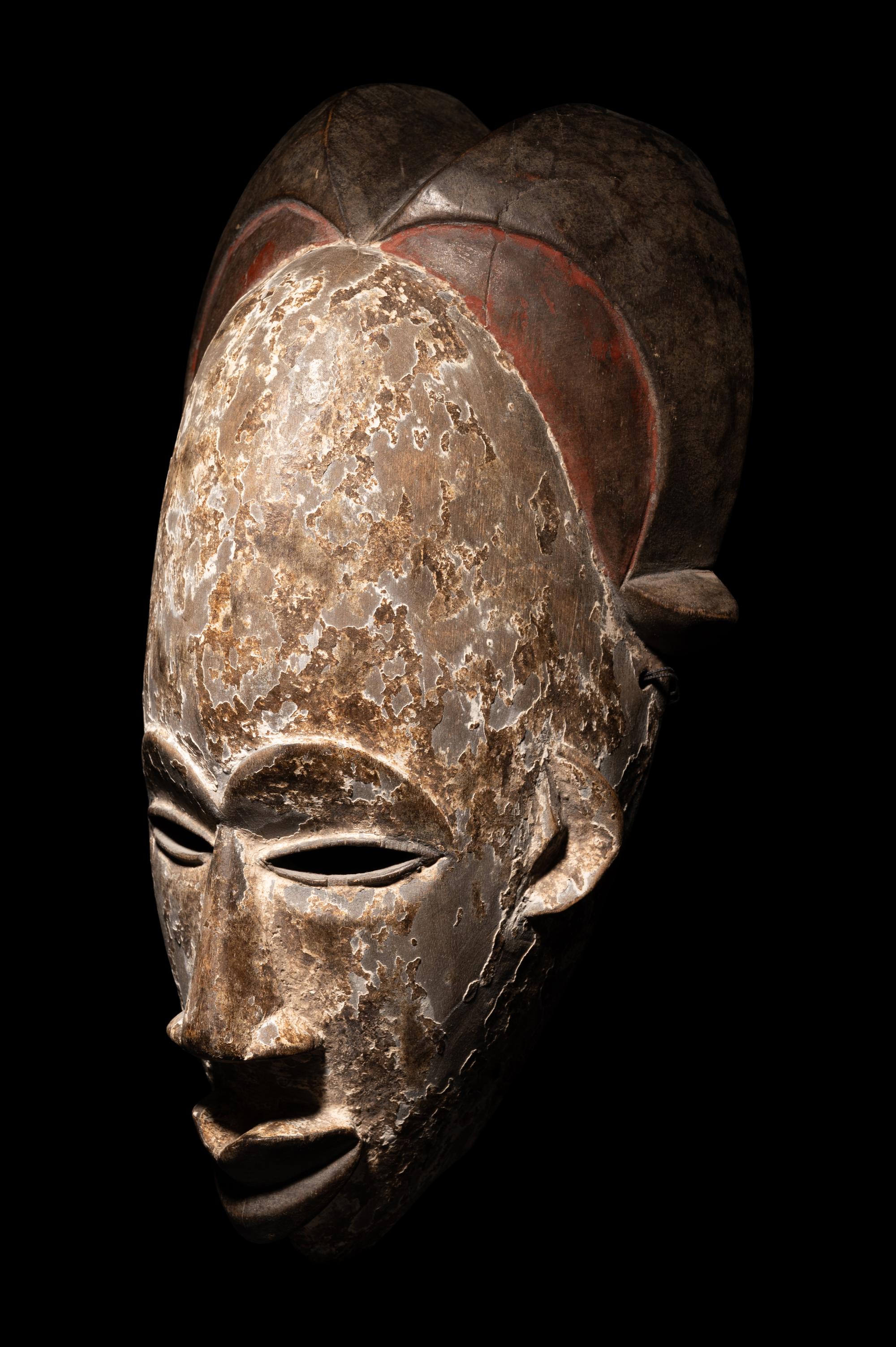 Two Baule Wood Masks (Mblo)
