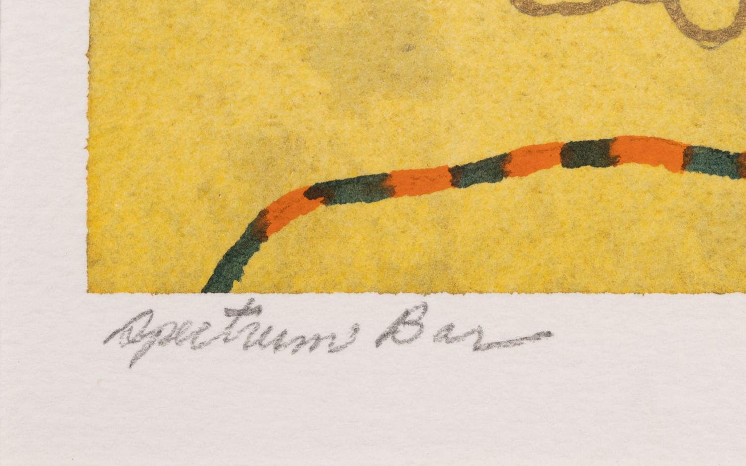 A Group of Four Abstract Works on Paper by 20th Century American Artists