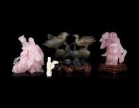 Four Chinese Hardstone Figures