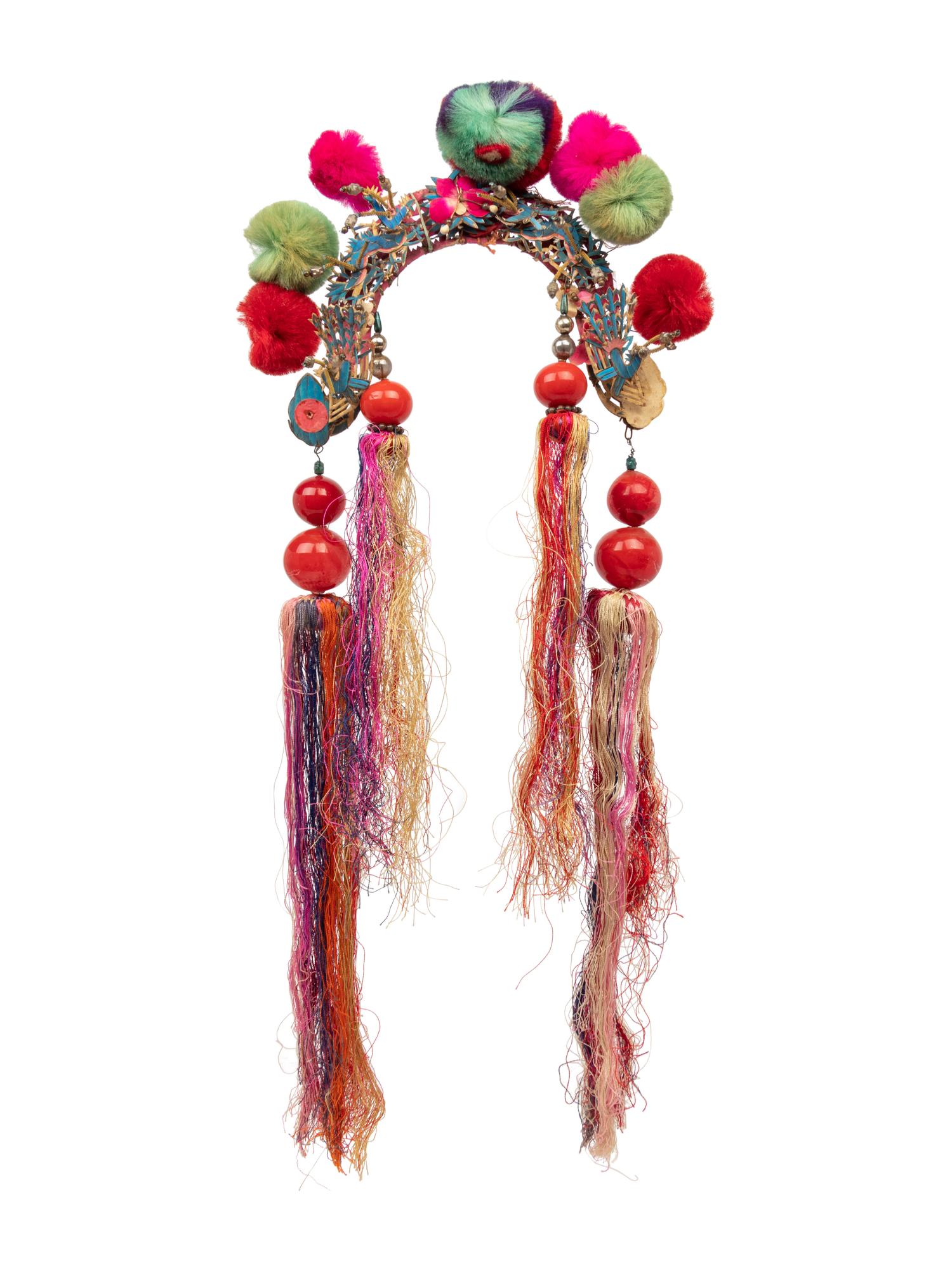 Two Chinese Miao Lady's Headdresses