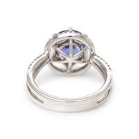 TANZANITE AND DIAMOND RING
