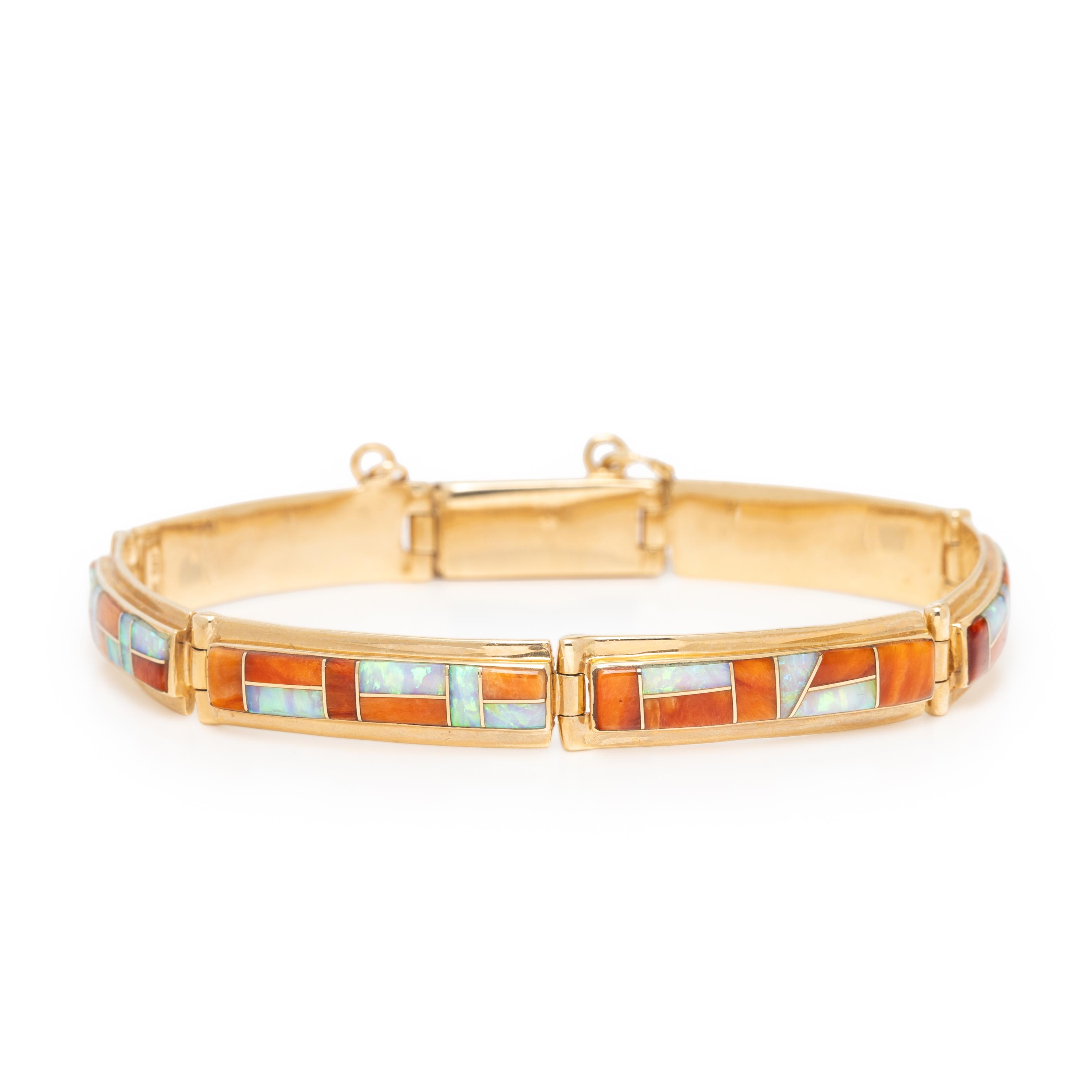 Collection of Yellow Gold and Multigem Bracelets