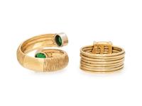 COLLECTION OF YELLOW GOLD, DIAMOND AND GEMSTONE JEWELRY