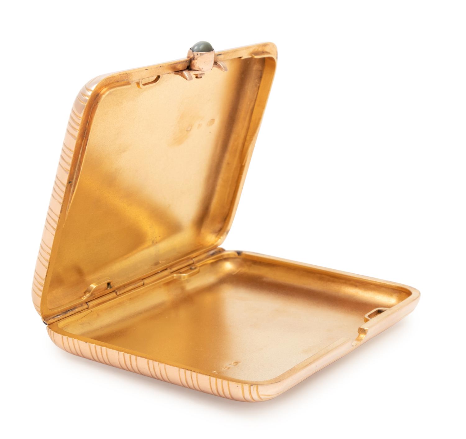A Russian Gold Cigarette Case