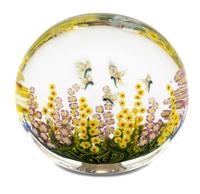 Yaffa Sikorsky, (American, b. 1951), Memories, glass paperweight