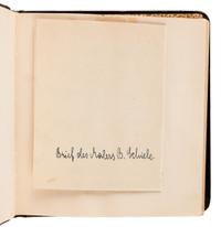 [KAUFMAN, Enit Zerner (1897-1961)] –SCHIELE, Egon (1890-1918). Autograph letter signed ("Egon Schiele" in a paraph), [to Enit Zerner Kaufman, "Fraulein"]. [Vienna], 22 August 1918.