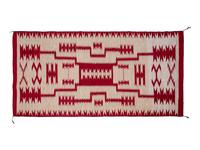Navajo Raised Outline Storm Pattern Weaving