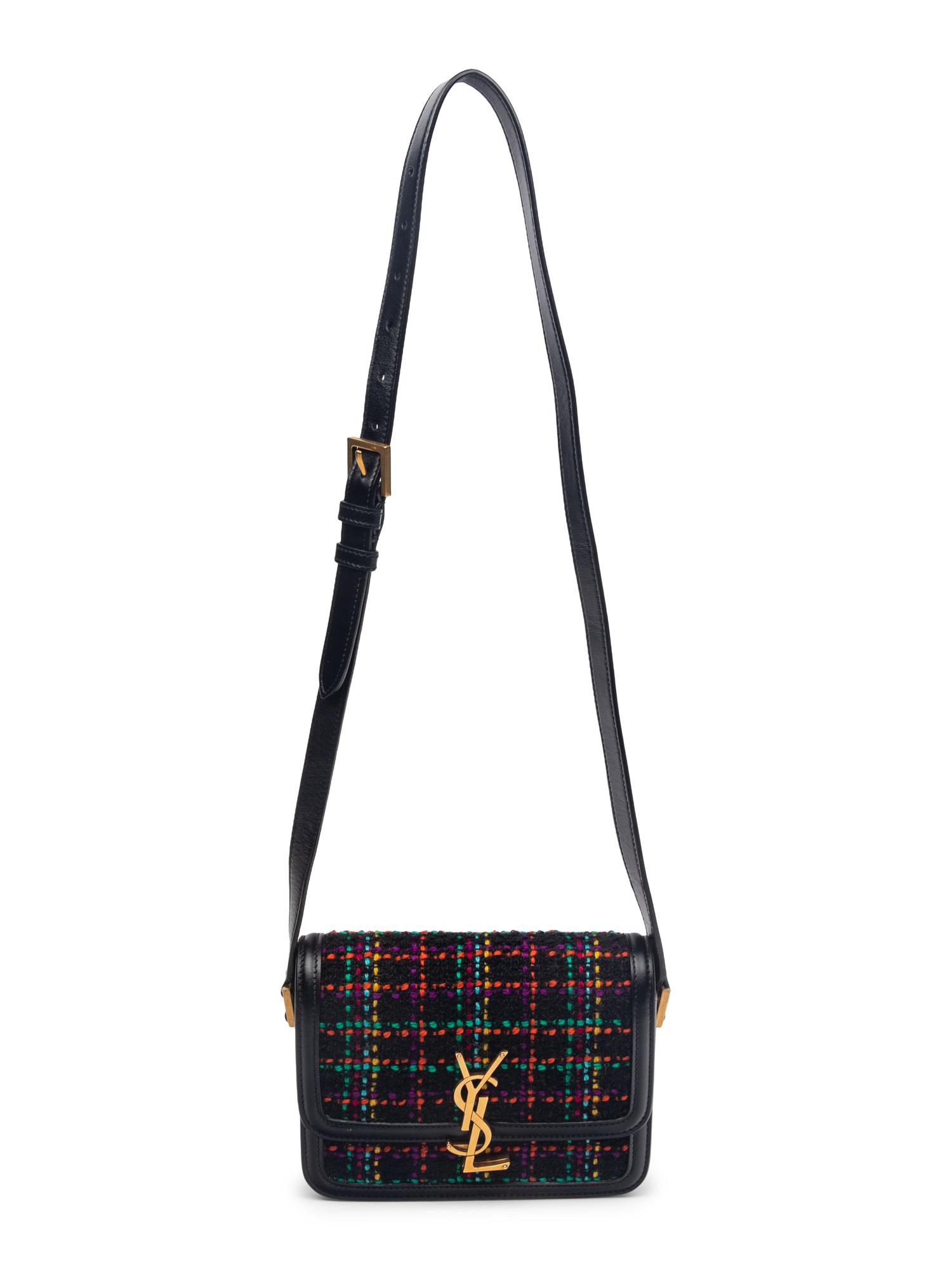 SAINT LAURENT, TWEED SOLFERINO BAG