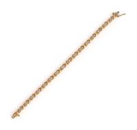 YELLOW GOLD AND DIAMOND BRACELET
