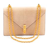 Hermès Beige Lizard Alcazar Bag, 1980s