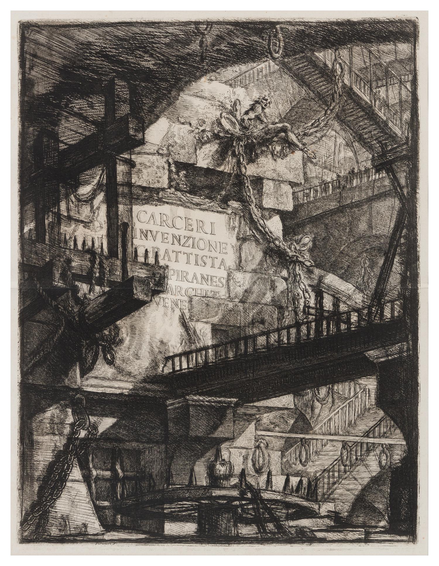Giovanni Battista Piranesi, (Italian, 1720-1778), Frontispiece from Carceri d'Invenzione, 1761