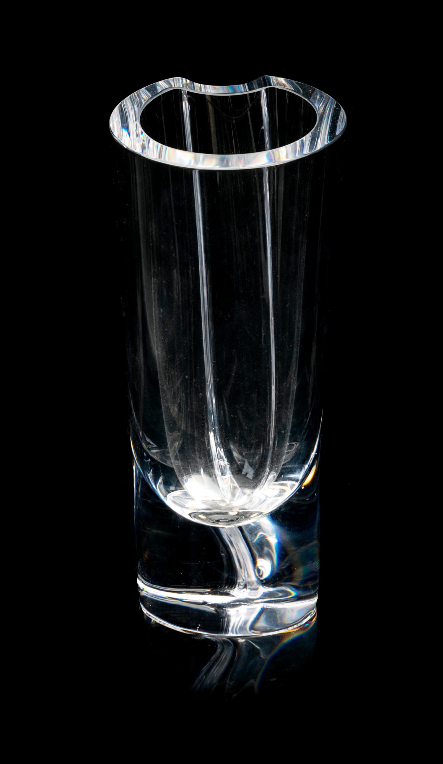 A Tall Baccarat Vase Height 15 inches.