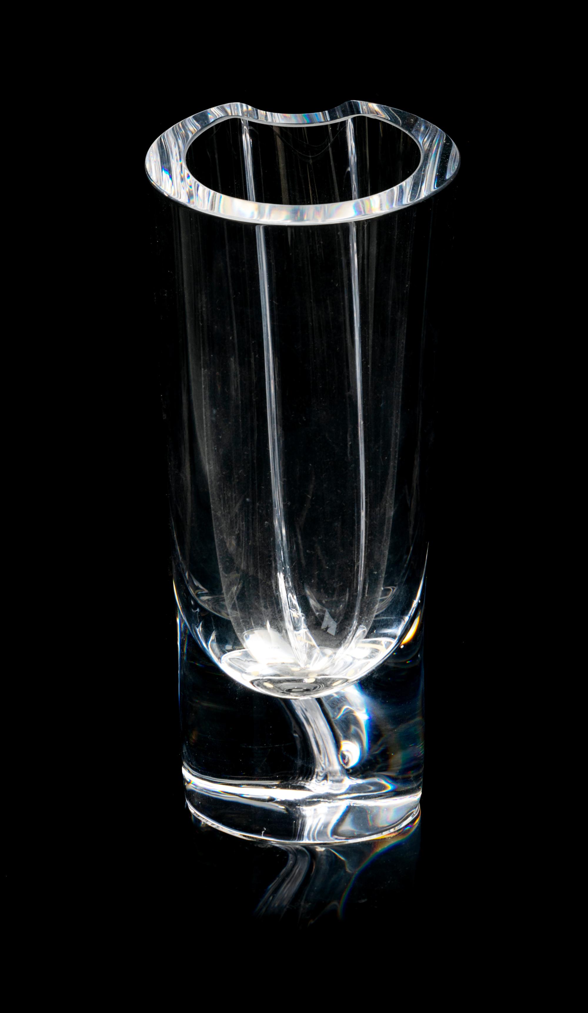 A Tall Baccarat Vase Height 15 inches.