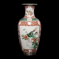 A Chinese Famille Rose 'Lotus' Porcelain Vase, Late 19th-20th Century 晚清-民國 粉彩一路蓮科賞瓶