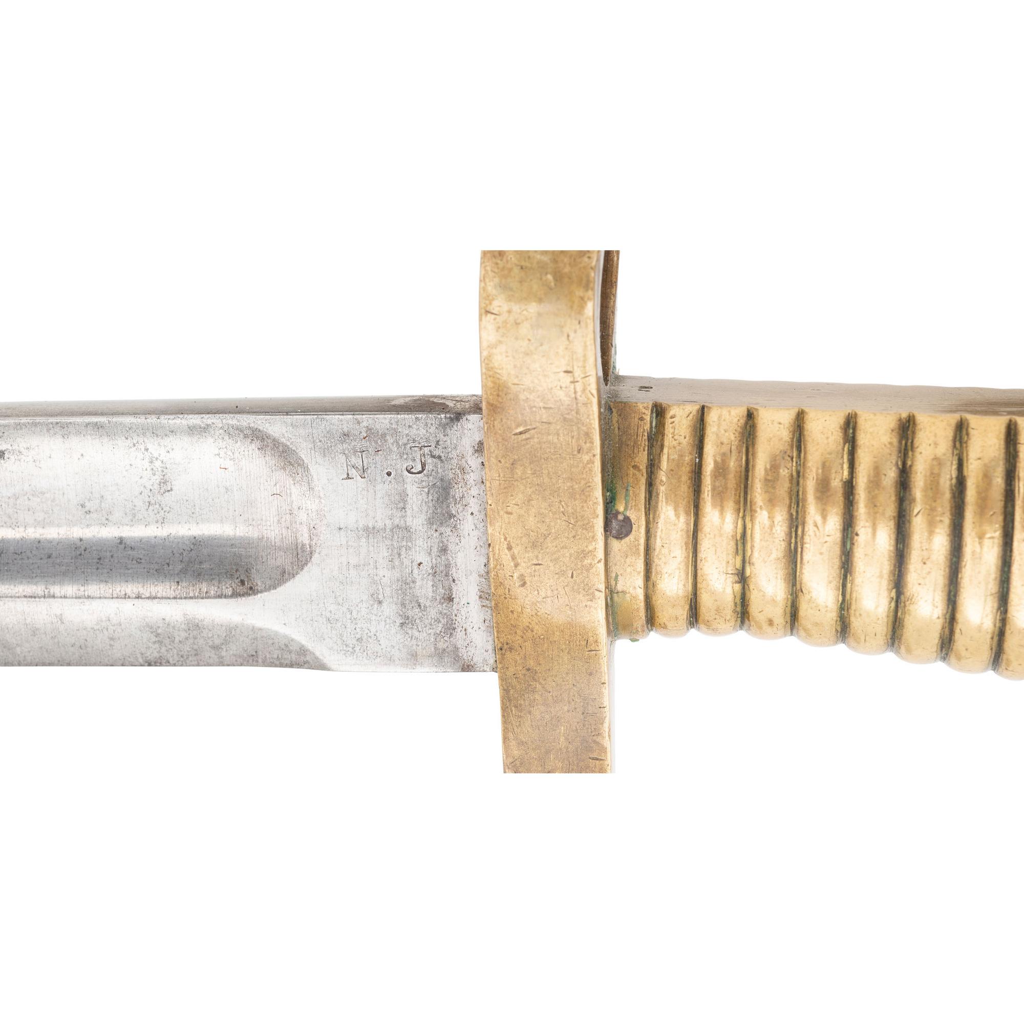 Three US Model 1855 Type Saber Bayonets with Scabbards