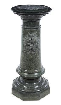 A Continental Marble Pedestal Height 44 1/2 inches. — 19TH CENTURY