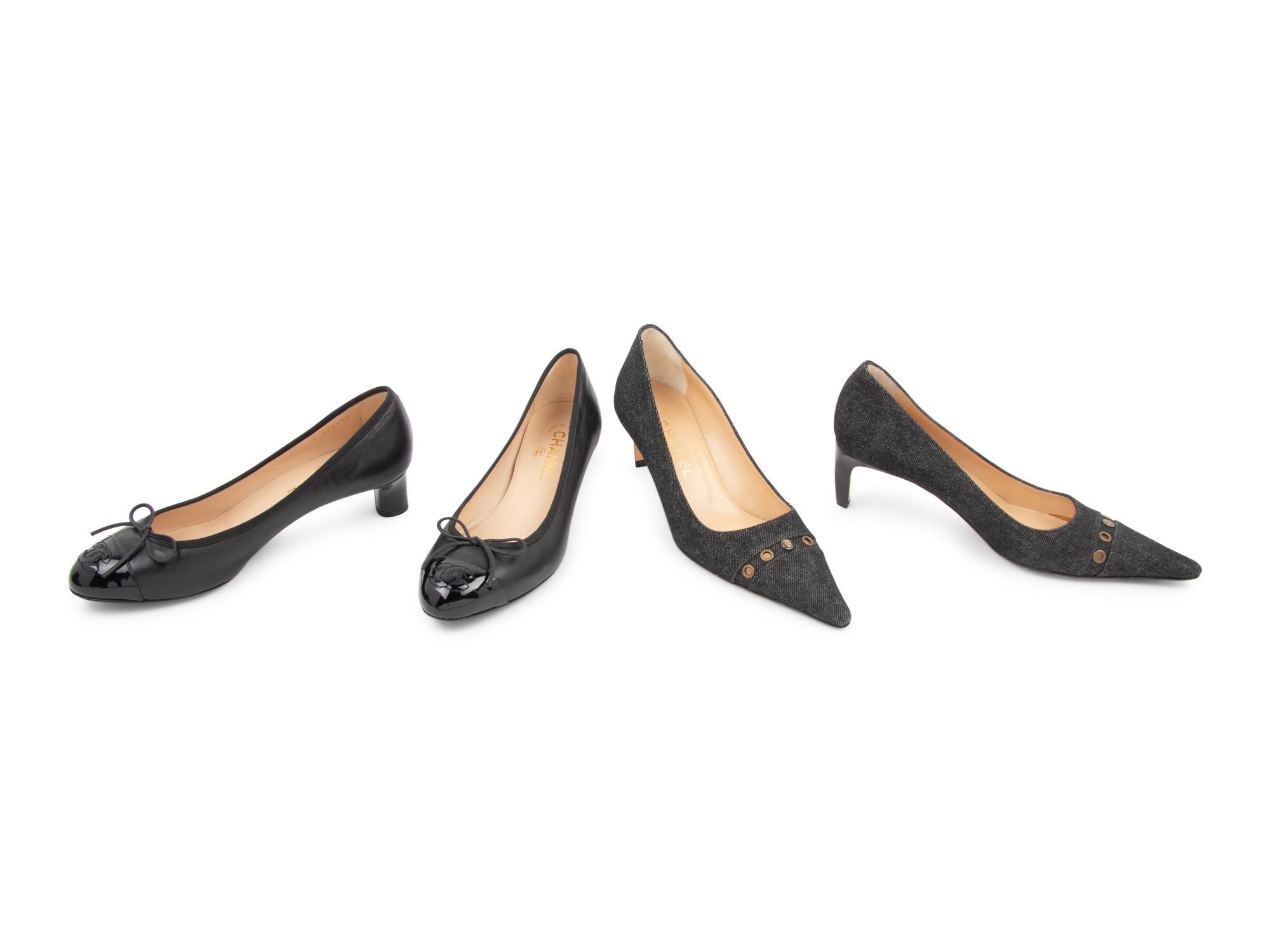Three Pairs of Chanel Shoes