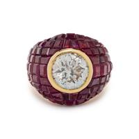 DIAMOND AND RUBY RING