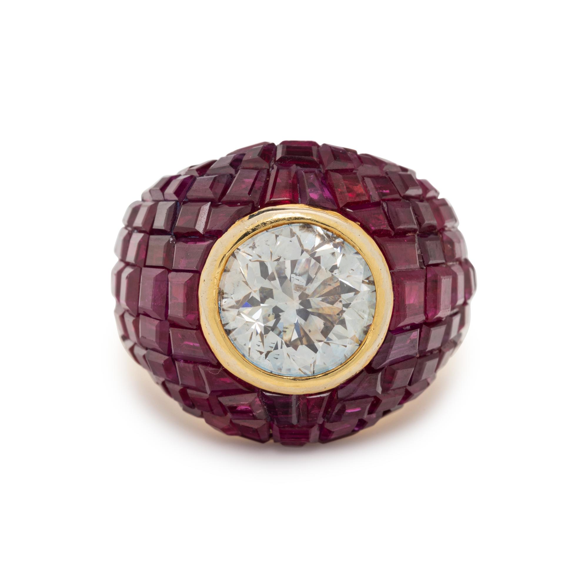 DIAMOND AND RUBY RING