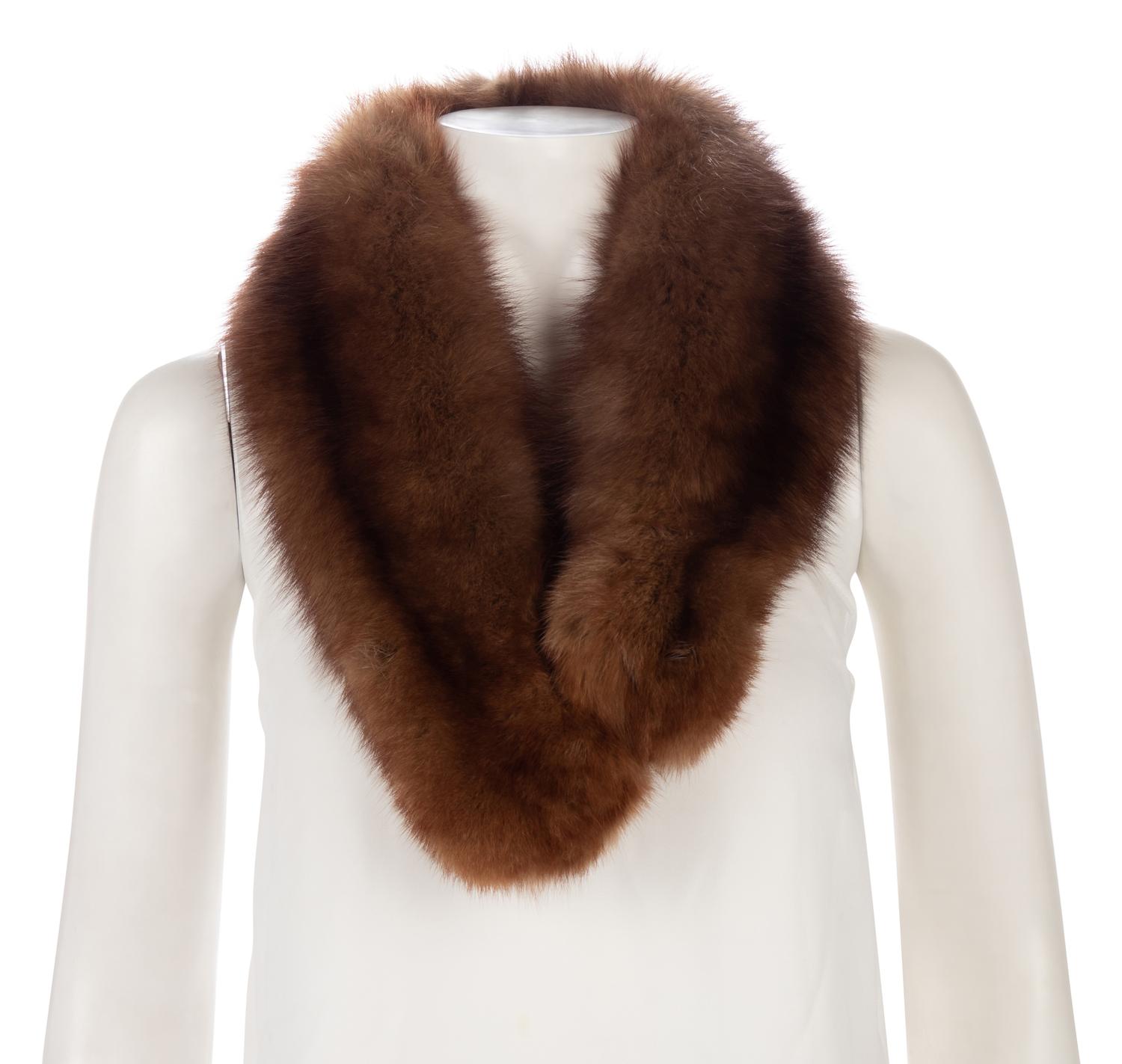 Bergdorf Goodman Sable Coat & Two Sable Collars, 1953