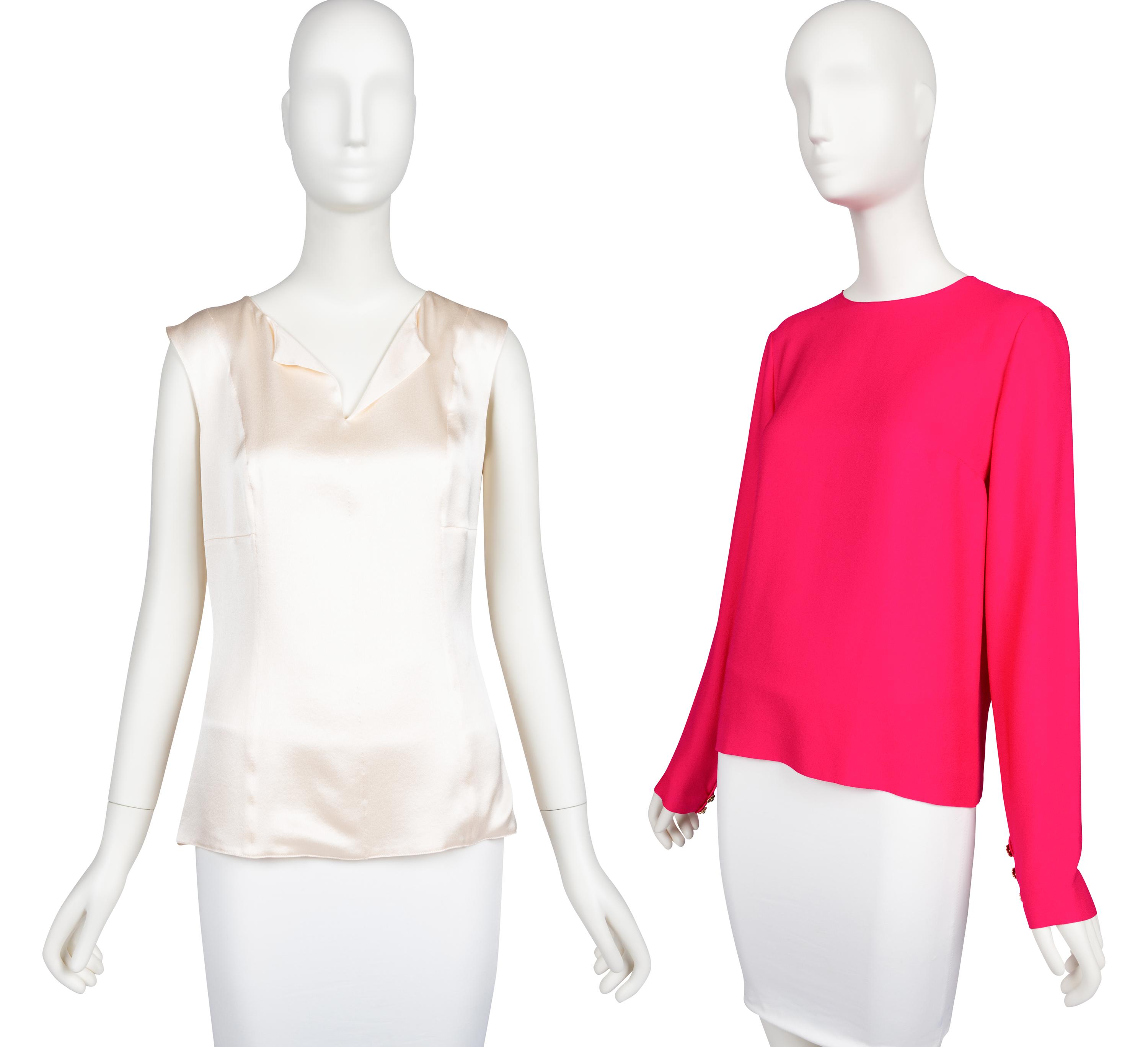Two Chanel Silk Tops, 2010s