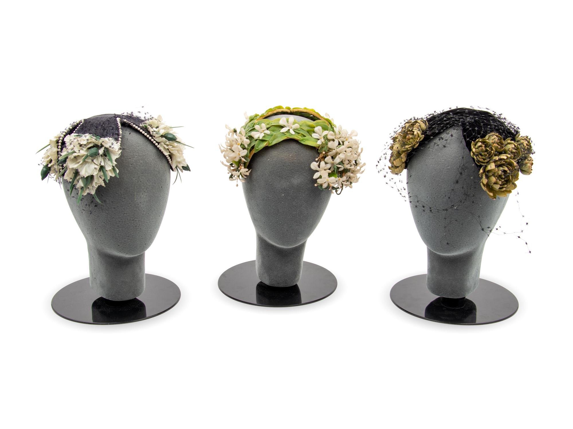 Collection of Four Bes-Ben Floral Hats