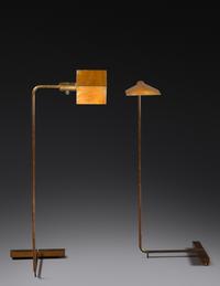 Pair of Floor Lamps, model 1U WV Cedric Hartman Studios, USA