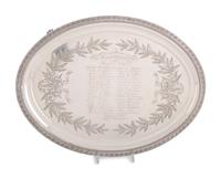 An American Silver Presentation Tray