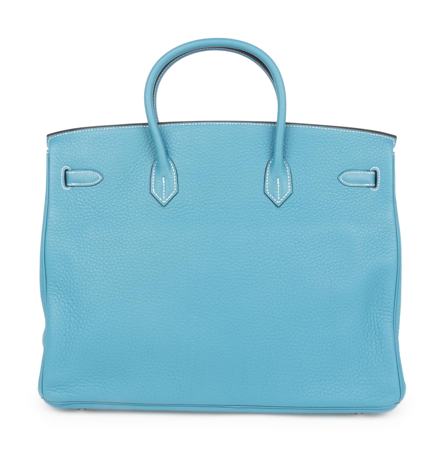 Hermès Turquoise Leather Birkin Bag, 2007