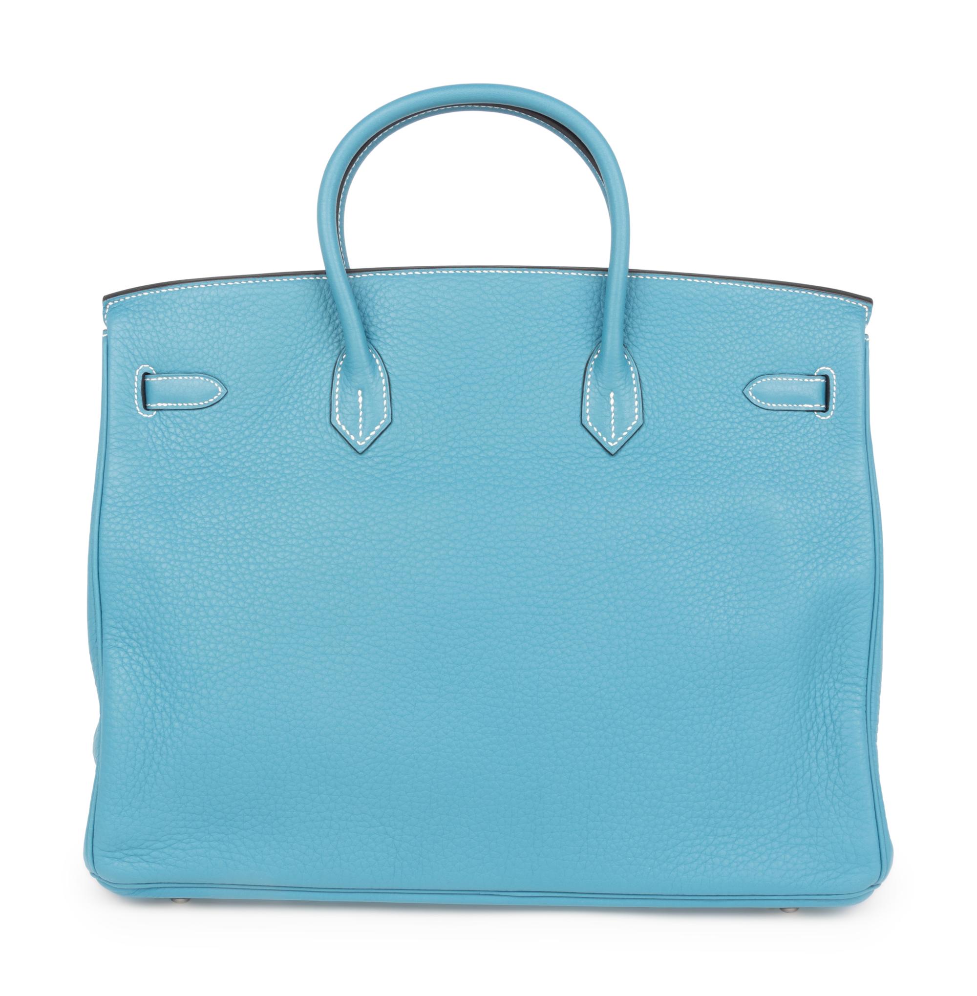 Hermès Turquoise Leather Birkin Bag, 2007