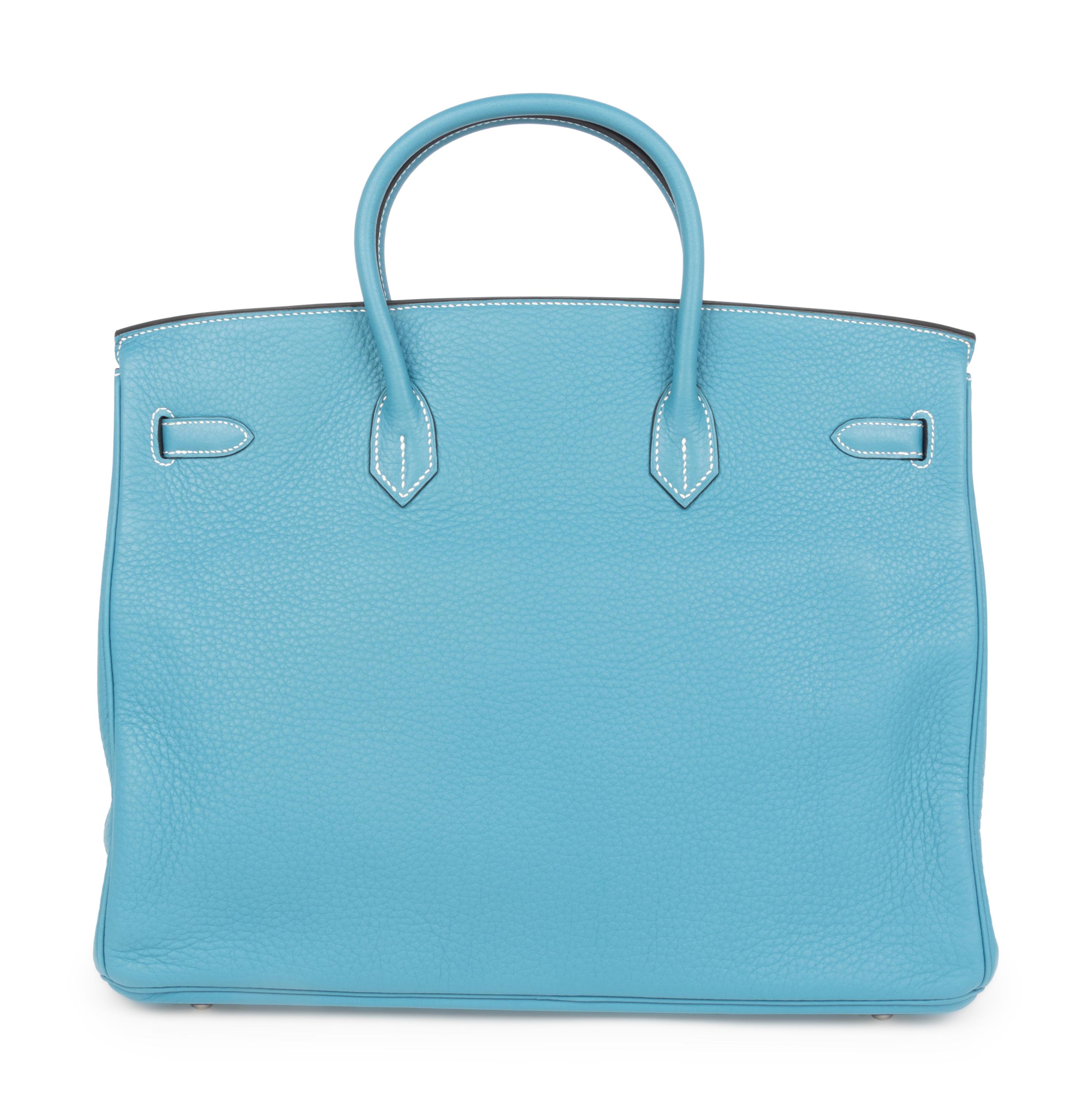Hermès Turquoise Leather Birkin Bag, 2007