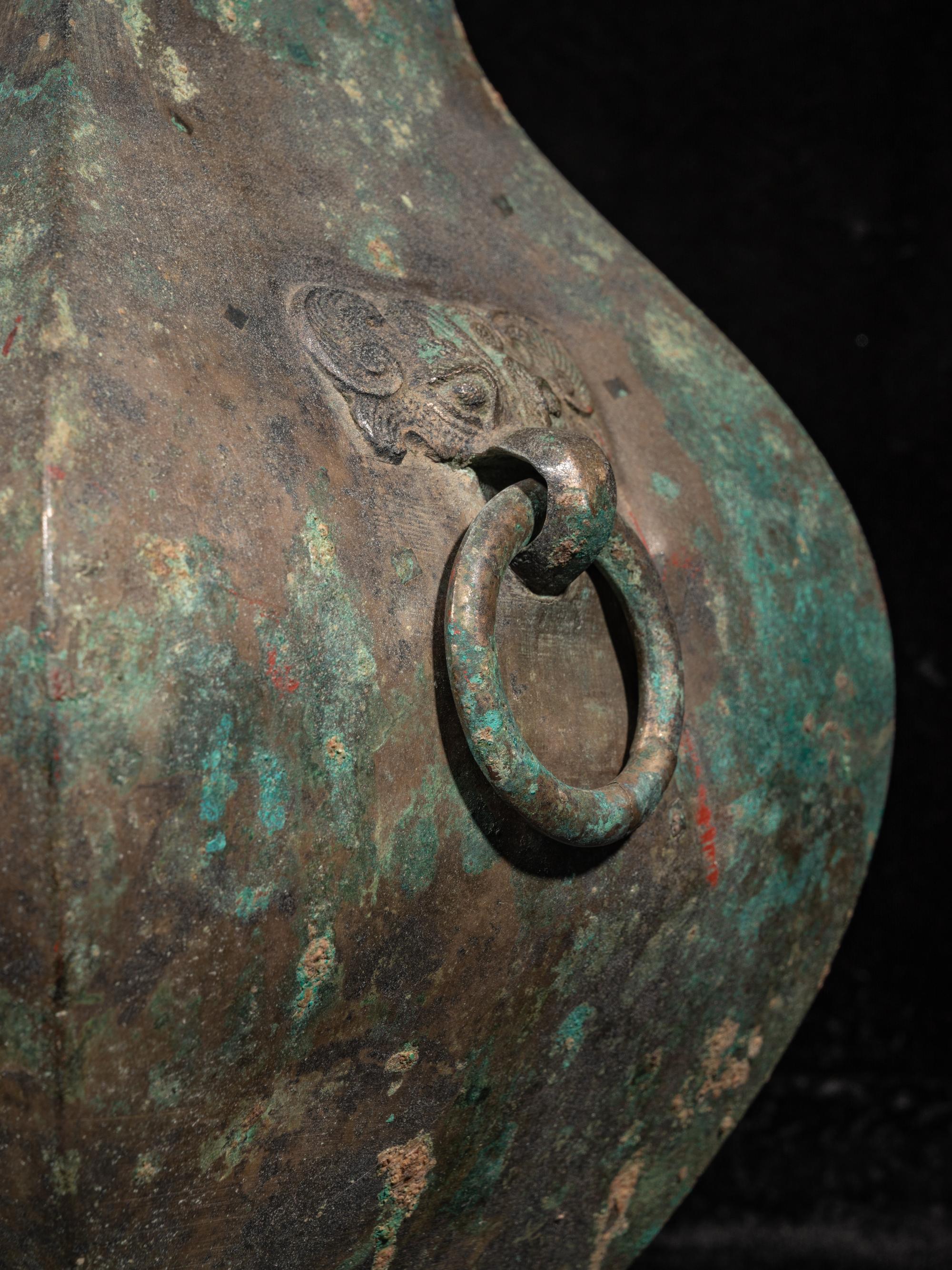 A Chinese Bronze Archaistic Vessel, Fanghu