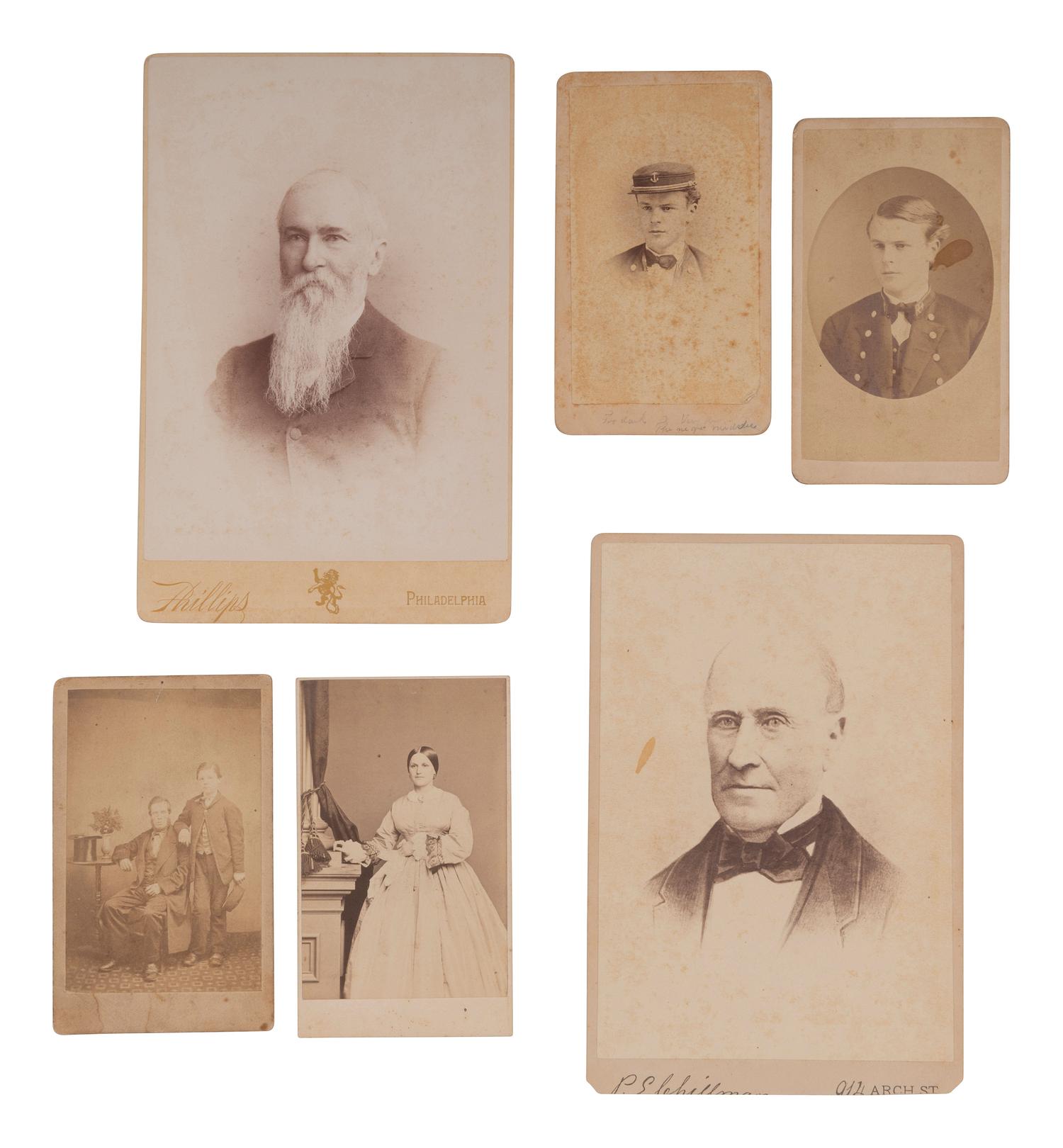 [WESTERN AMERICANA -- CIVIL WAR -- LINCOLN]. Papers of Captain Joseph Claypoole Clark, 4th US Light Artillery, Battery E, WIA Antietam, including frontier and Civil War correspondence, photography, and appointment signed by Lincoln as President.