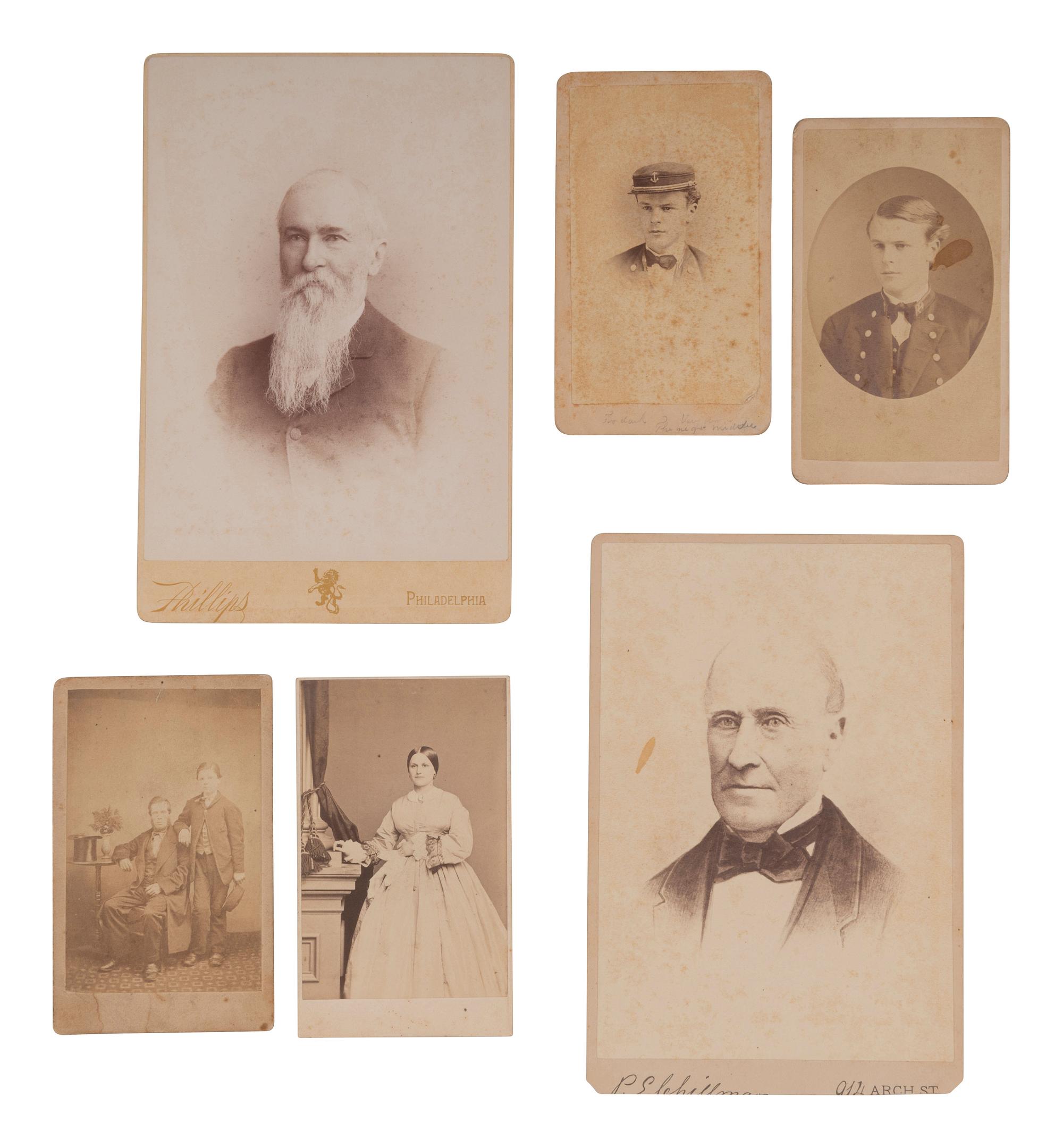[WESTERN AMERICANA -- CIVIL WAR -- LINCOLN]. Papers of Captain Joseph Claypoole Clark, 4th US Light Artillery, Battery E, WIA Antietam, including frontier and Civil War correspondence, photography, and appointment signed by Lincoln as President.
