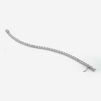 A Diamond and 14K White Gold Diamond Tennis Bracelet