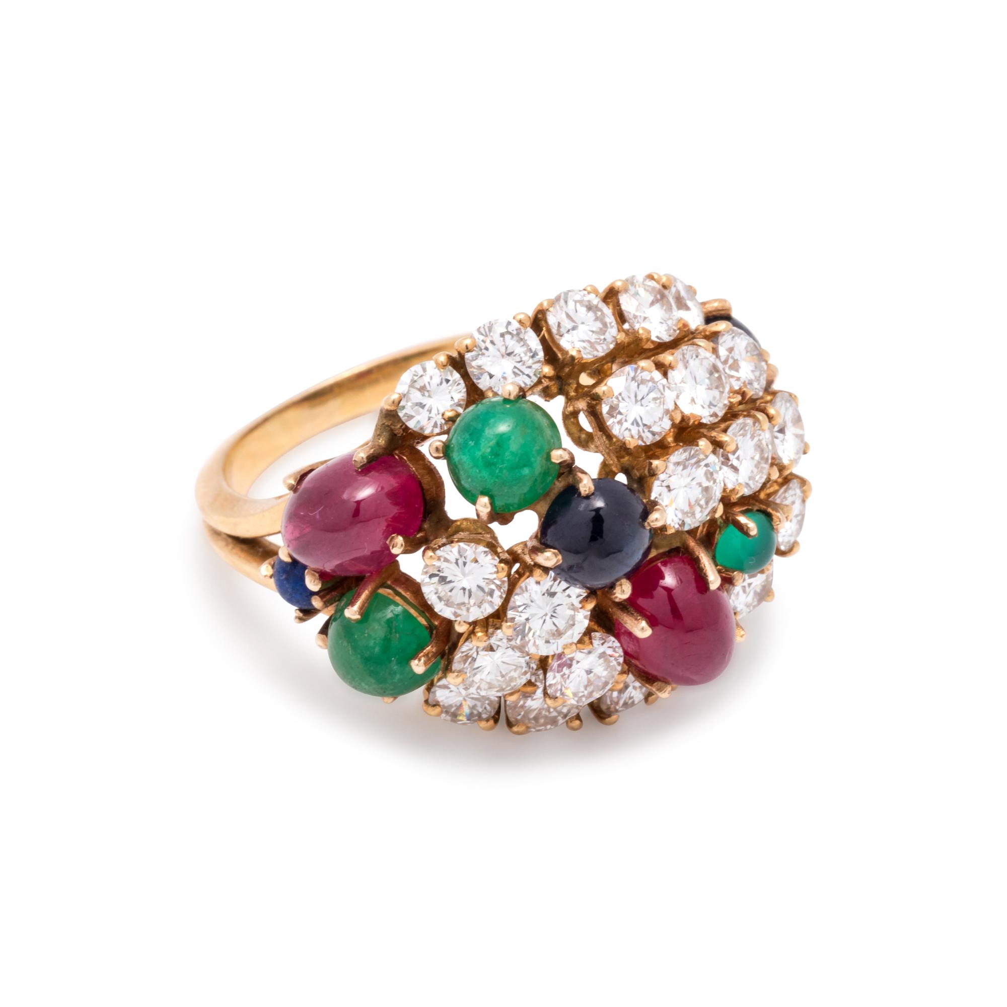 DIAMOND AND MULTIGEM RING