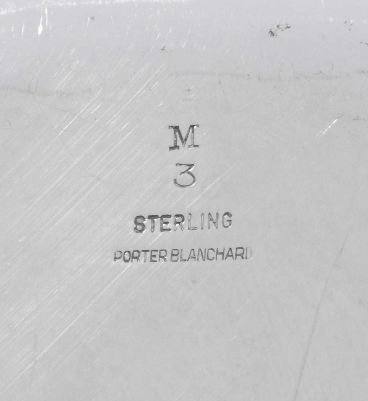 A Pair of Porter Blanchard Silver Chargers